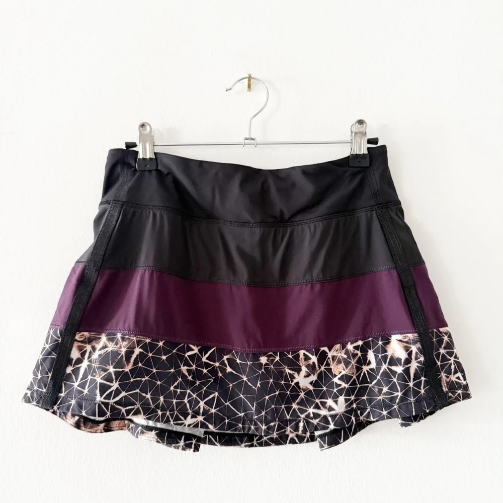 Lululemon Pace Rival Skirt II *4-way Stretch  Star Crushed Black Cherry Size 4